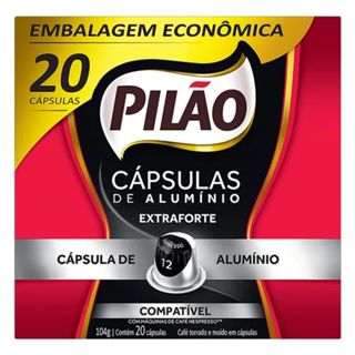 Capsula de Café Pilao para Nespresso 12 104g CX 20 UN em Oferta na Shopee