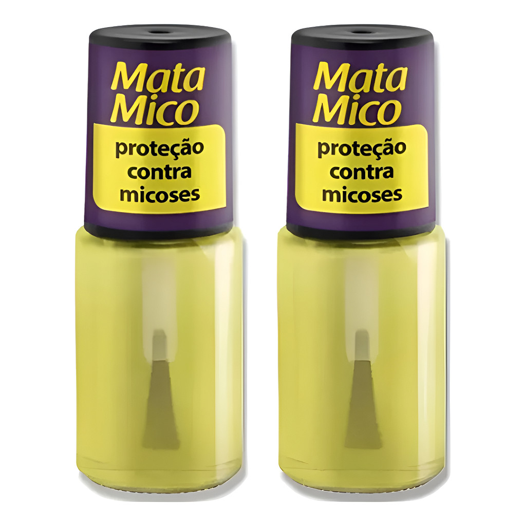 Kit 2 Esmaltes Cora Tratamento Mata Mico Óleo Melaleuca Transparente