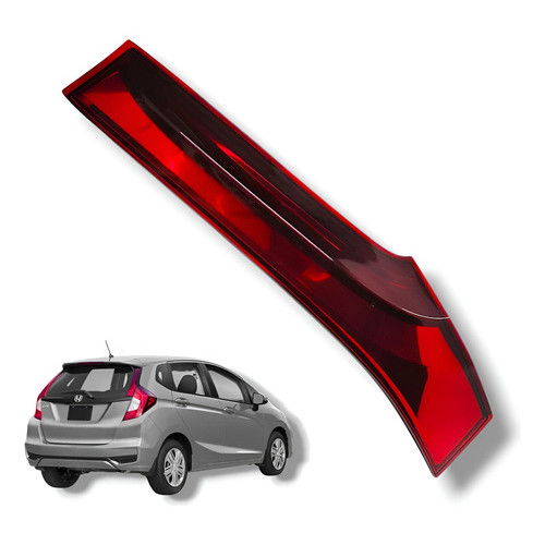 Aplique Lanterna Tampa Mala Honda Fit 2015 2018 A 2020 Dir Direito/passageiro Vermelho