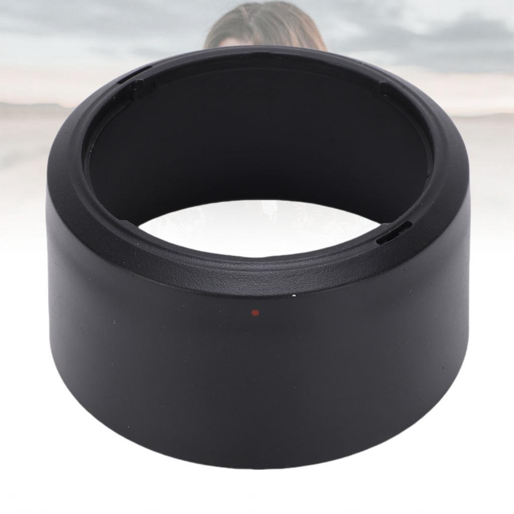 Capa de lente adequada para RF S 55 a 210 mm F5 7.1 IS STM ABS ET 60B ​​Sombra de câmera com tampa de 55 mm
