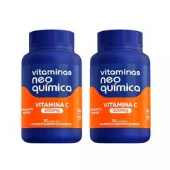 Kit c/2 Vitamina Neo Química Vitamina C - 60 Cpr
