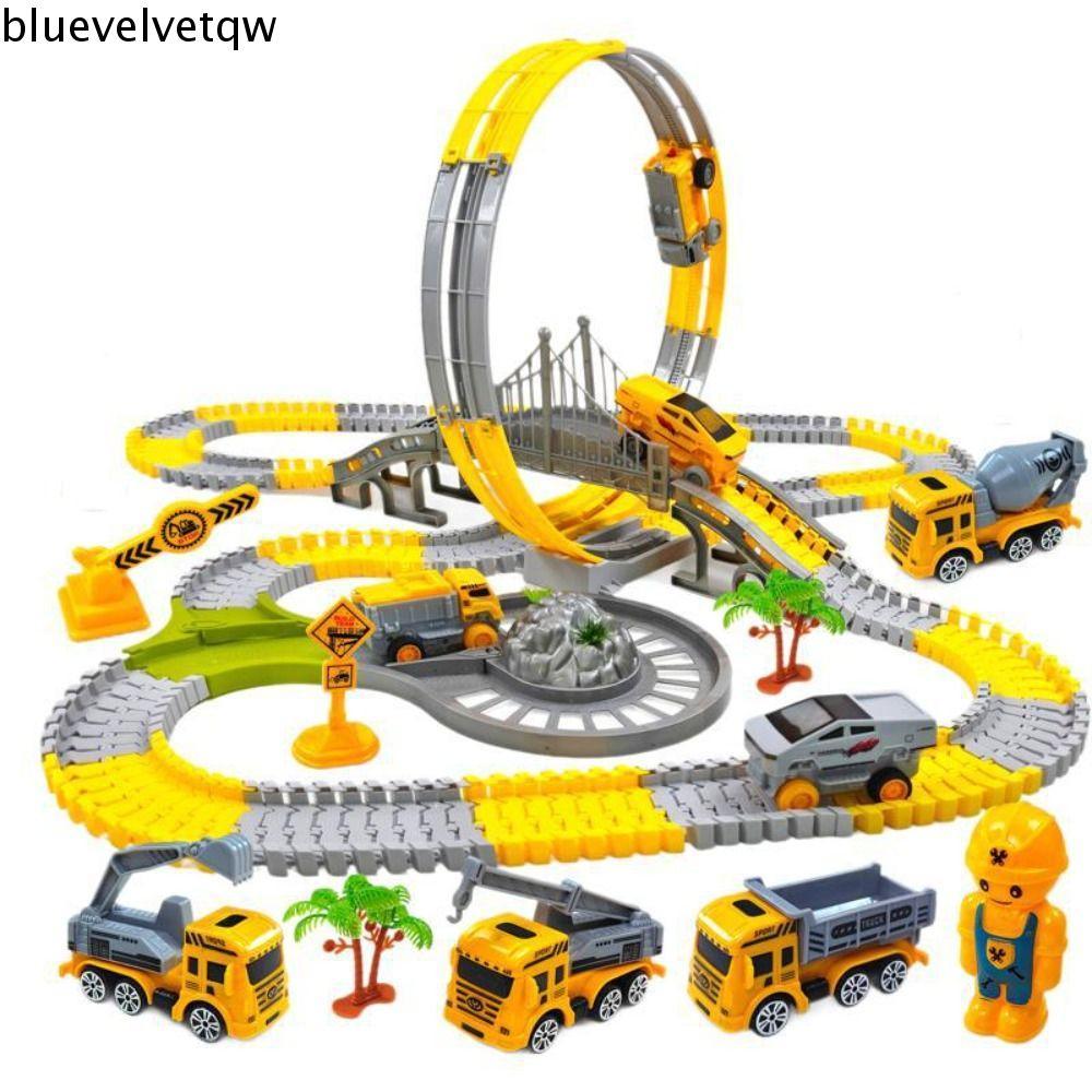 Brinquedo De Pista Elétrica BLUEVELVETQW , Brinquedos De Quebra-Cabeça Trem De Carro De Escalada , Educacionais