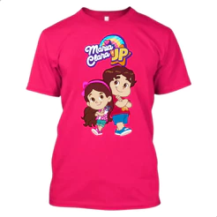 Camiseta Infantil Maria Clara e JP 100% Algodão Estampada Menina Blusa Casual Confortável