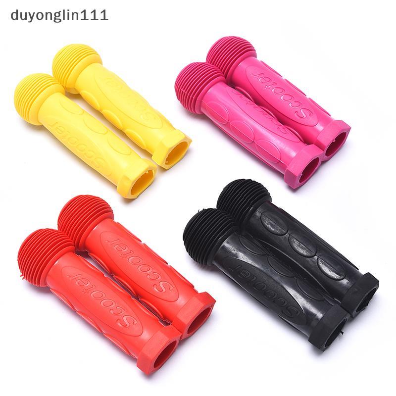 (duyonglin111) 1 Par De Borracha Skate Scooter Guiador Apertos Crianças Bicicleta Aperto Novo