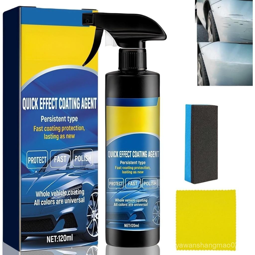 Spray de Efeito Rápido - Spray Multifuncional para Renovação de Pintura de Carro para Remoção de Arranhões e Proteção de