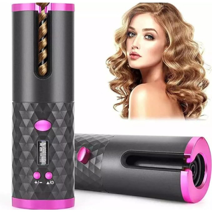 Modelador de Cachos Automático Sem Fio Recarregável USB | Babyliss Portátil Inteligente