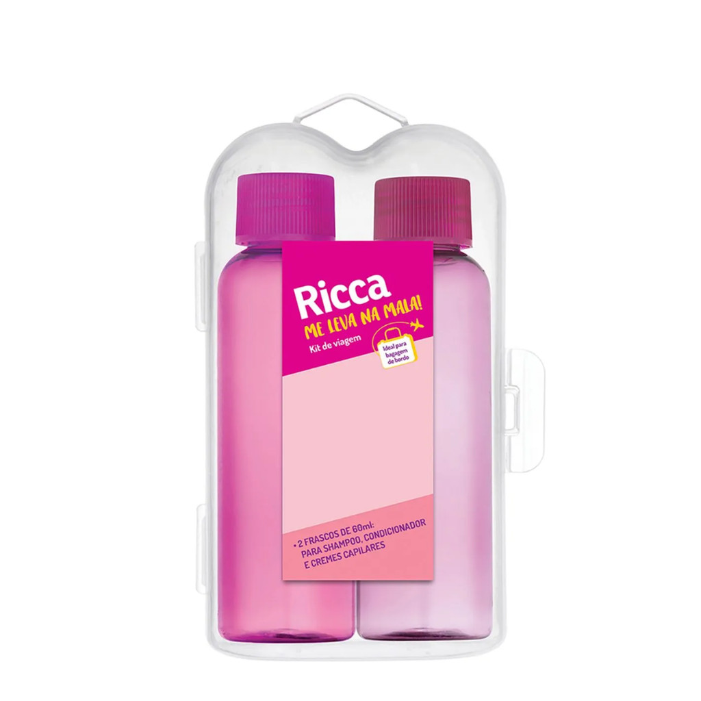 Ricca - Beauty Trip - Kit Viagem Case c/2 Frascos
