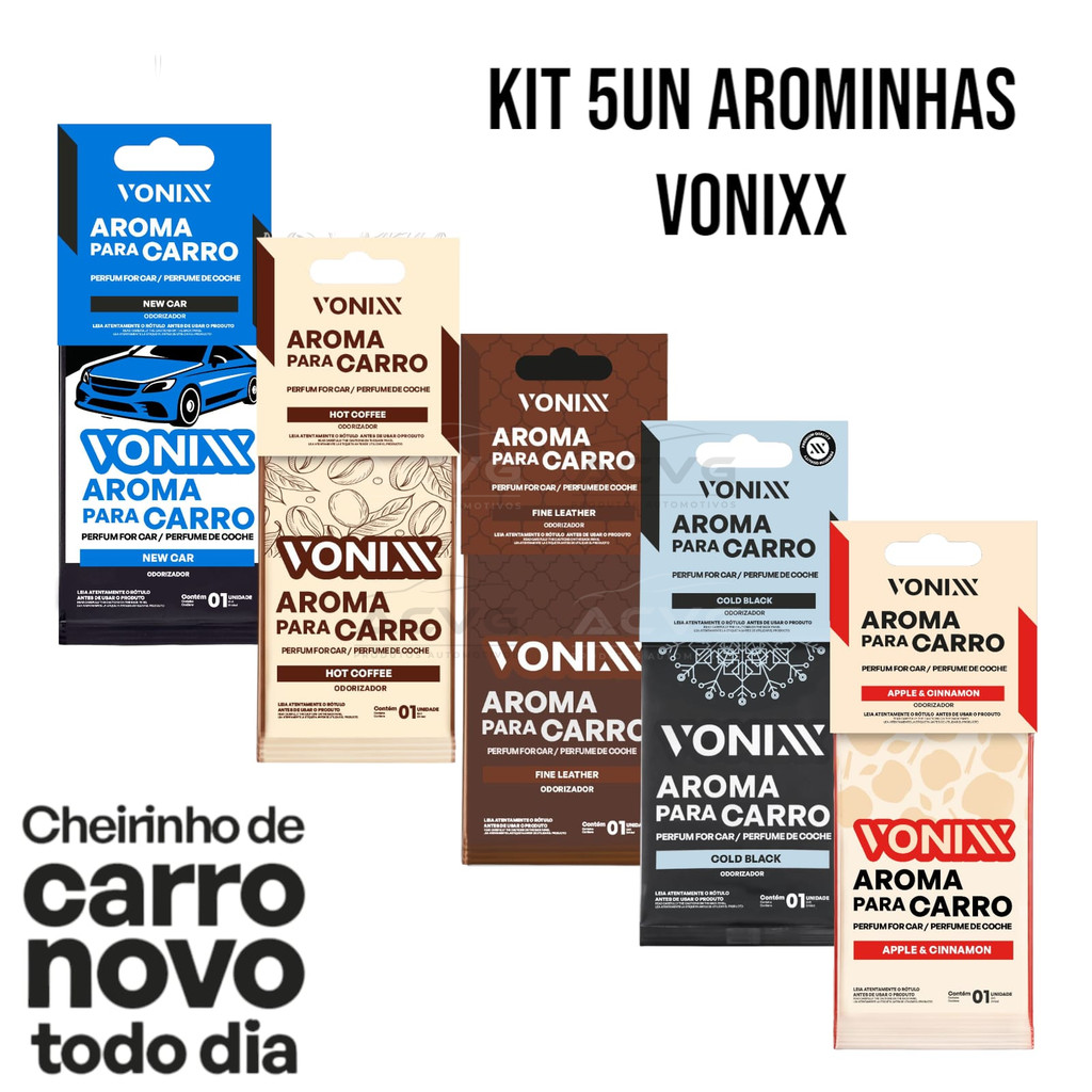 KIT 5 AROMOMINHAS VONIXX CHEIRINHO PREMIUM TODAS ESSENCIAS em Oferta na Shopee