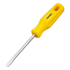 Chave de Fenda 1/4" x 4" em Aço Cromo Vanádio com Ponta Magnetizada Vonder