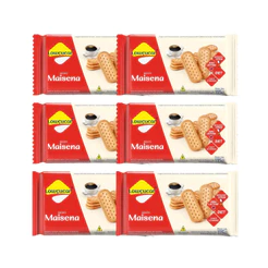 Kit com 6 Biscoito Maisena Lowçucar Zero Açúcar 115g - Lightsweet