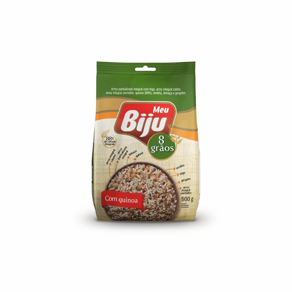 Arroz 8 Grãos com Quinoa Meu Biju 500g em Oferta na Shopee