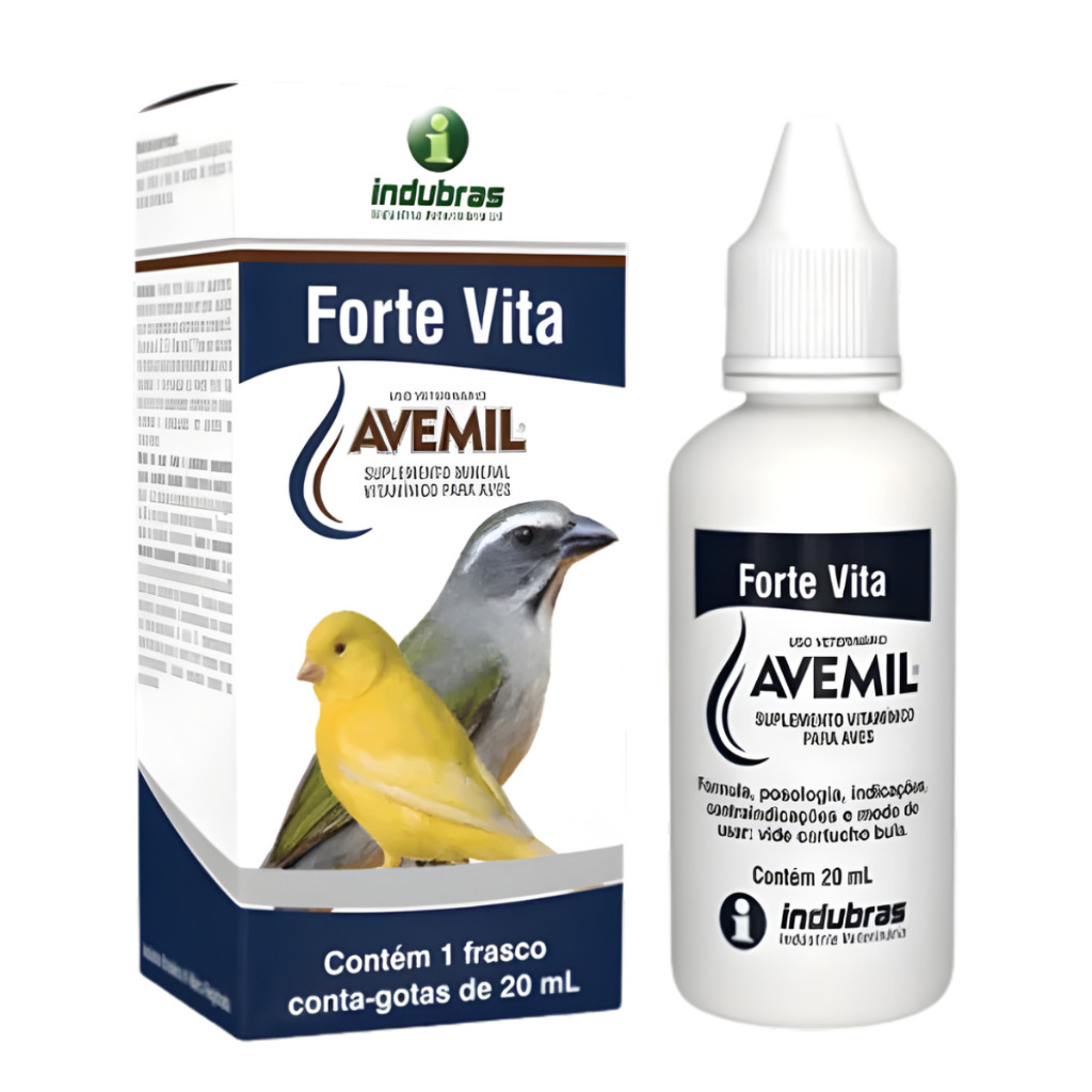 Vitaminas Passaros Suplemento Avemil Forte Vita Aves 20 ml