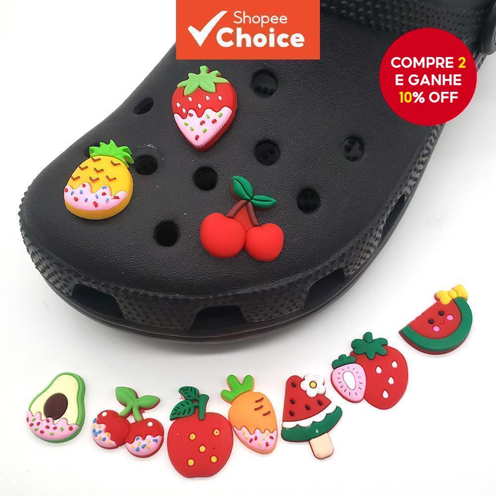 10 Peças Amuletos De Sapato De Frutas Fofos , Acessórios Kawaii Para Sandálias E Tamancos , Presente De Aniversário Perf em Oferta na Shopee