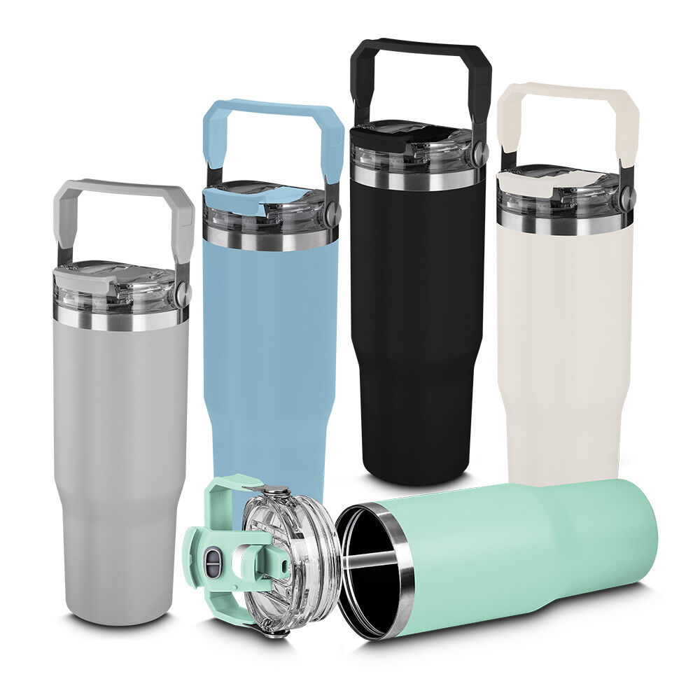 Garrafa Copo Térmico Premium 950ml Parede Dupla em Aço Inox | Não Vaza | Canudo ou Bico