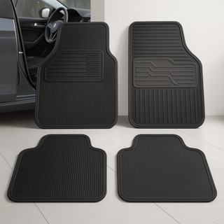 Jogo de Tapetes Automotivos Em Borracha Lavável Antiderrapante | Encaixe Perfeito Universal em Oferta na Shopee
