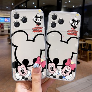 Capa transparente de Anime Mickey Minnie, iPhone 17 17ProMax Air 11 16 15 14 13 12 Pro Max Plus em Oferta na Shopee