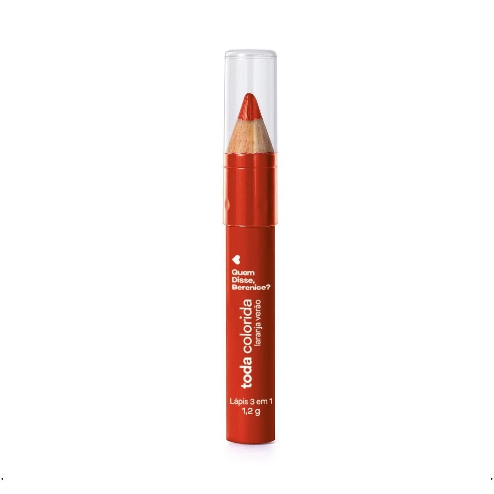 Quem Disse, Berenice? Lápis 3 Em 1 Laranja Verão 1,2g em Oferta na Shopee