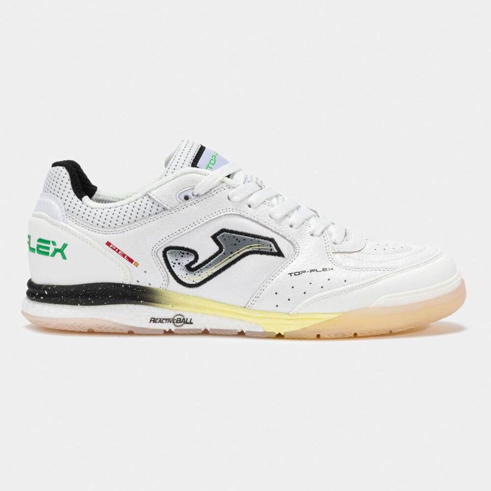 Chuteira Joma Futsal Top Flex Rebound Branco/Preto