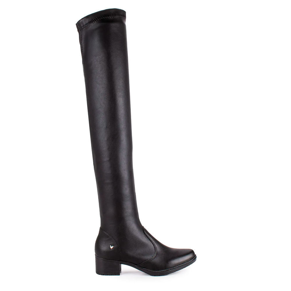Bota Feminina Mississipi Over Salto Bloco Preto