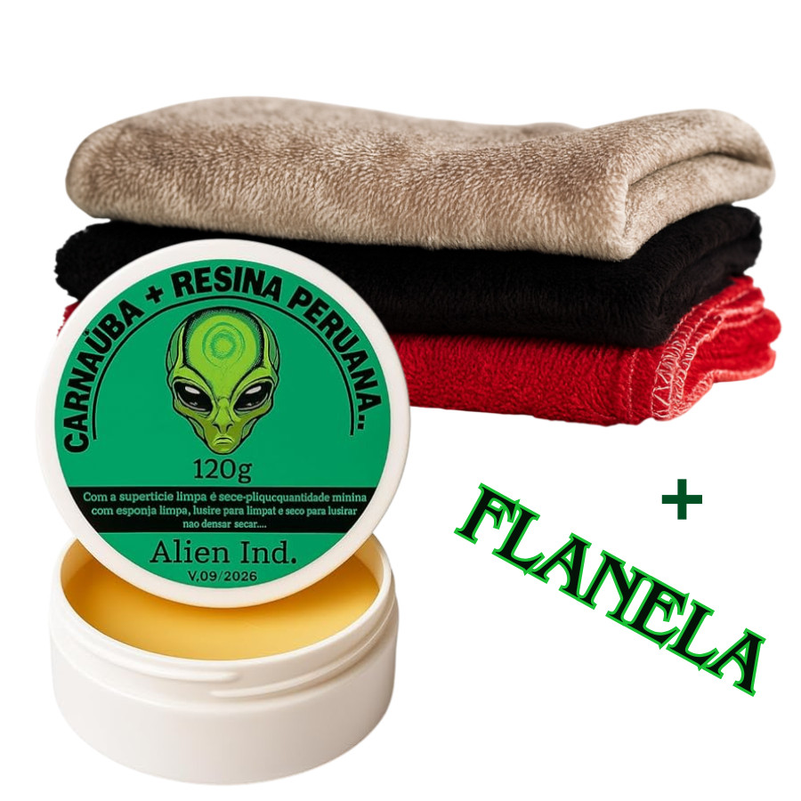 Cera Automotiva Carnaúiba Alien Ind Polimento Tira Riscos e Queimados + Pano Multiuso Microfibra em Oferta na Shopee