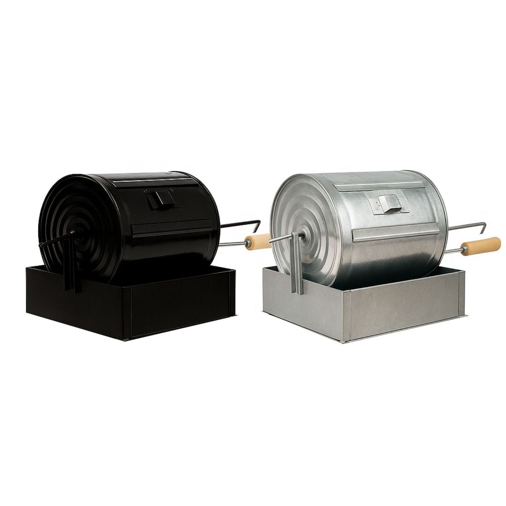 Torrador de Café Manual Reforçado com Caixa Acoplada - 4 Litros - Uso em Fogão em Oferta na Shopee