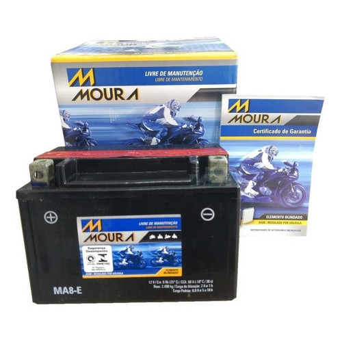 Bateria Moura Ma8-e Bandit 650s Versys 300 Daytona 600 675