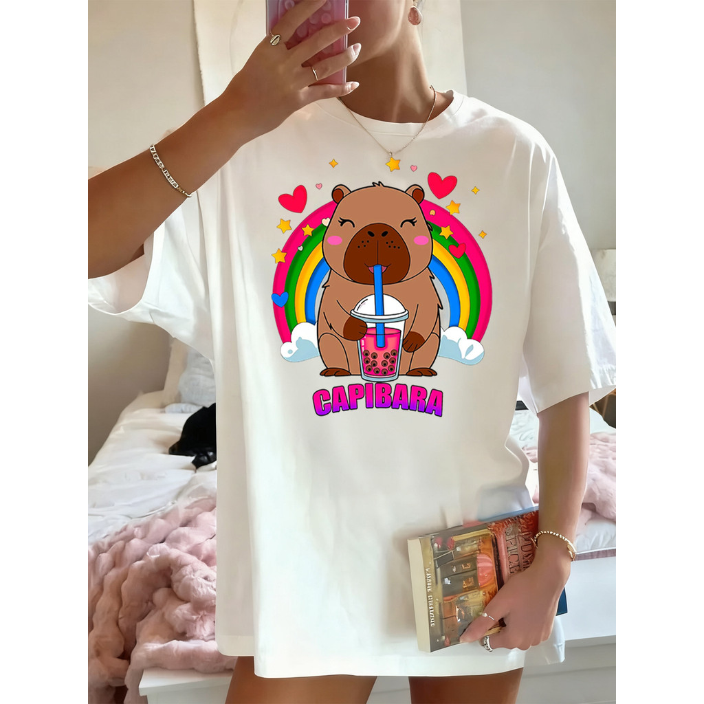 Camiseta Femininas Moda Feminina de Roupas Femininas Roupas Femininas em Vestido Feminino Tshirt a — R$ 29,99 em Shopee, 25% OFF