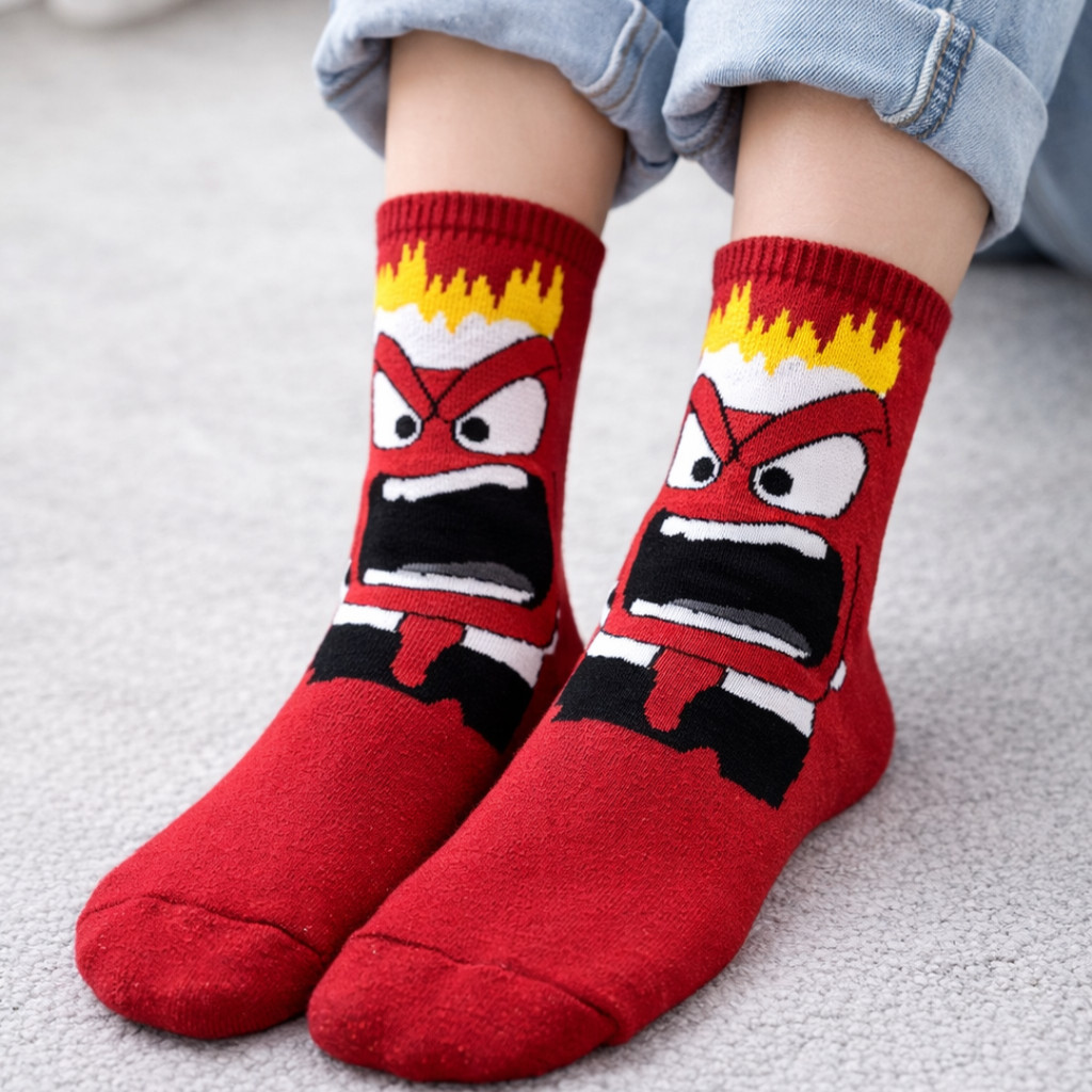 Meias Cano Longo Divertidas Personagens e Desenhos Engraçadas Para Homens Mulheres e Crianças em Oferta na Shopee