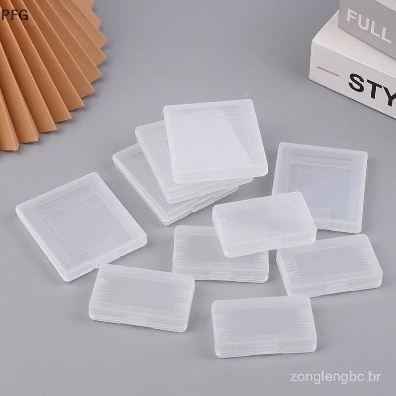 PFG 5 Peças Caixa De Cartucho De Jogo Transparente Para Advance GBA GBC Plástico À Prova De Poeira Capa Bolso Colorido F