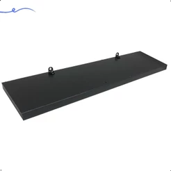 1 Prateleira Preta 40X10 Com Suporte Flutuante Mdf Organizadora Decoração Cozinha Quarto Banheiro