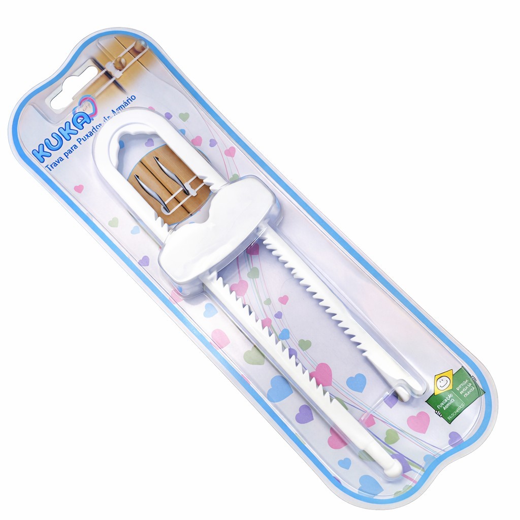 Trava Proteção Bebê Puxador de Portas e Armários Kuka - 7901