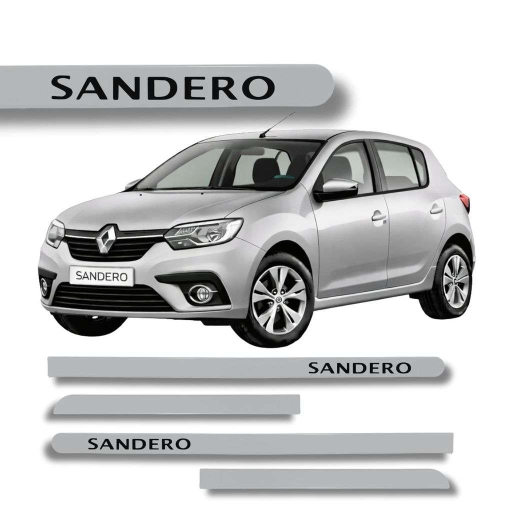 Friso Porta Renault Sandero Prata Etoile 2010 à 2024