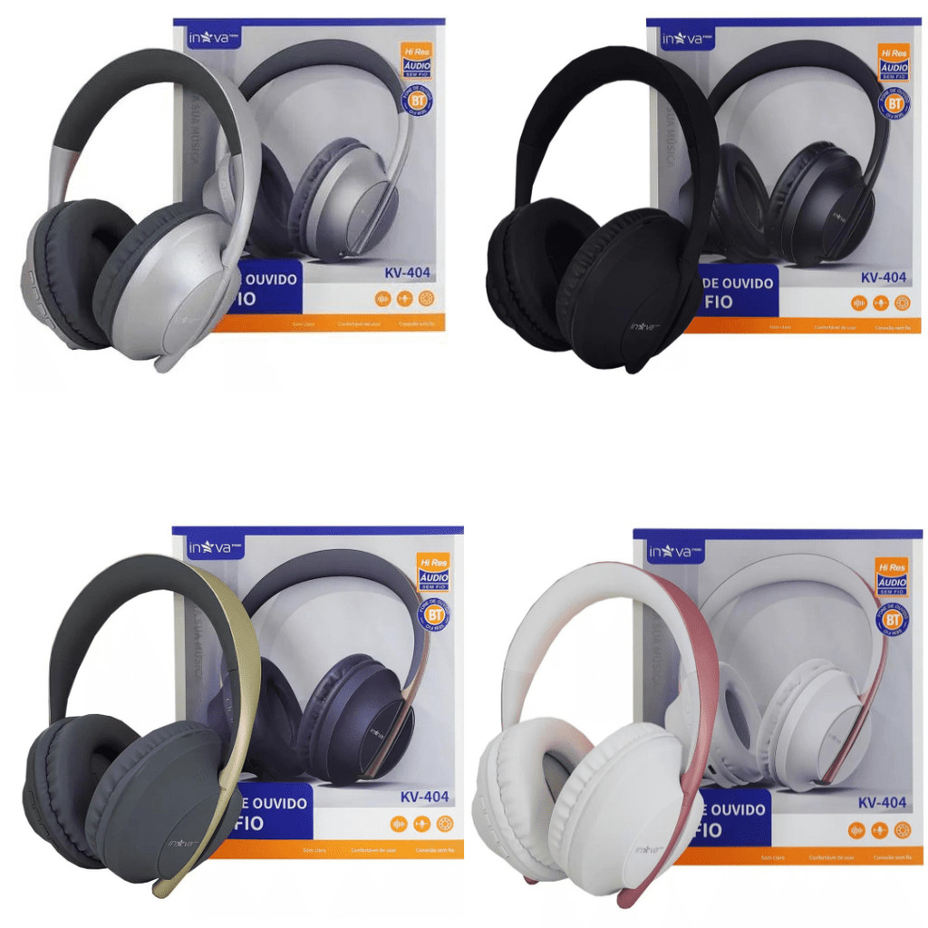 Fone de ouvido sem fio bluetooth micro sd usb  fone headphone sem fio bluetooth universal fm sd p2 mp3