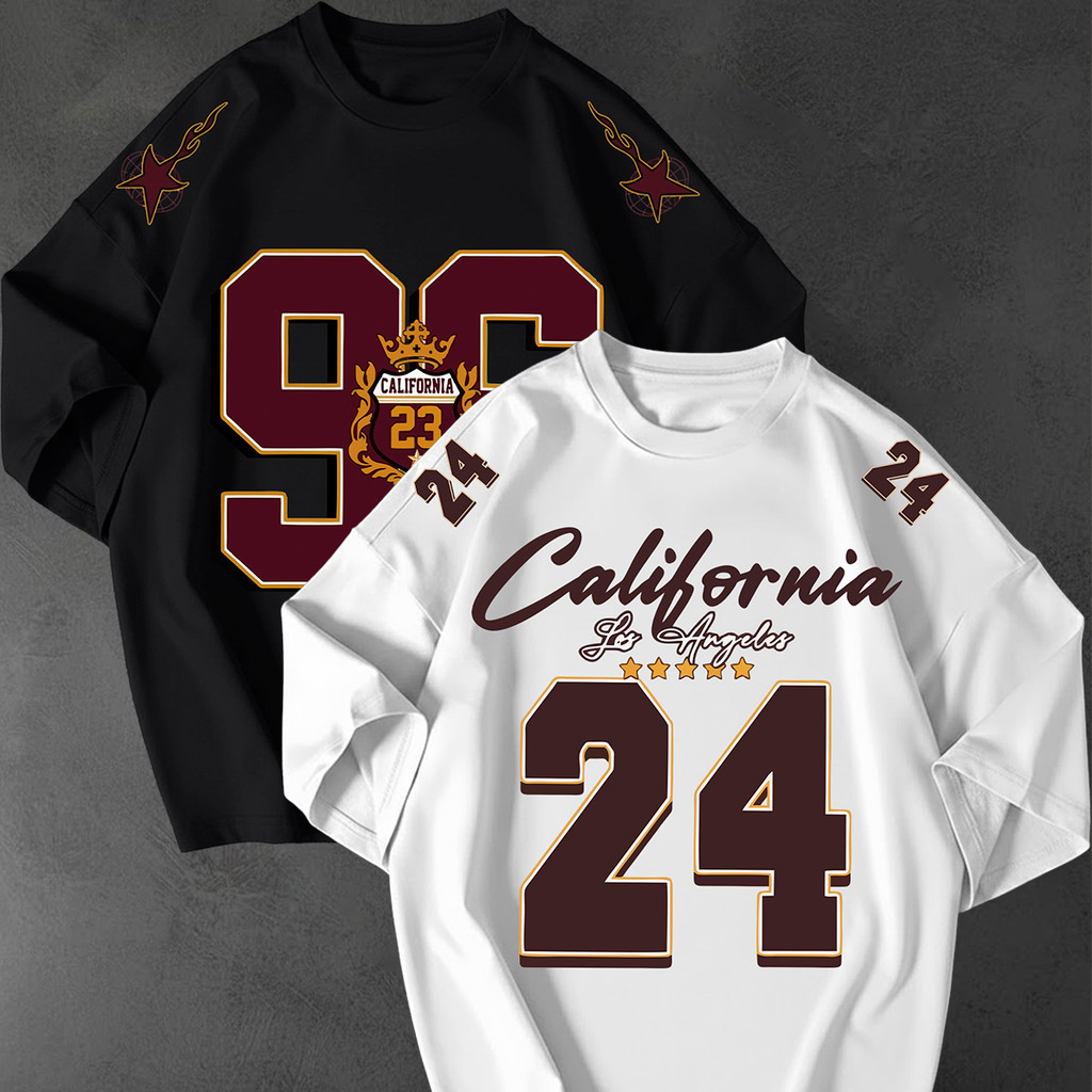 Kit 2 Camisetao California 96 24 Streetwear Oversized Unissex 100 Algodao Estampa Casual Premium Top
