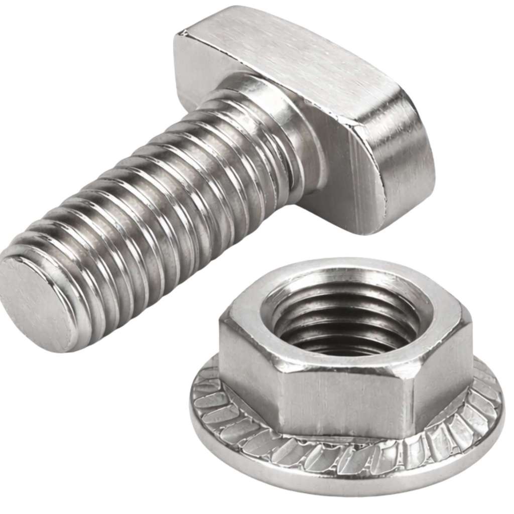 25 x Parafuso T Inox Cabeça De Martelo M8 x 20 mm aço inox