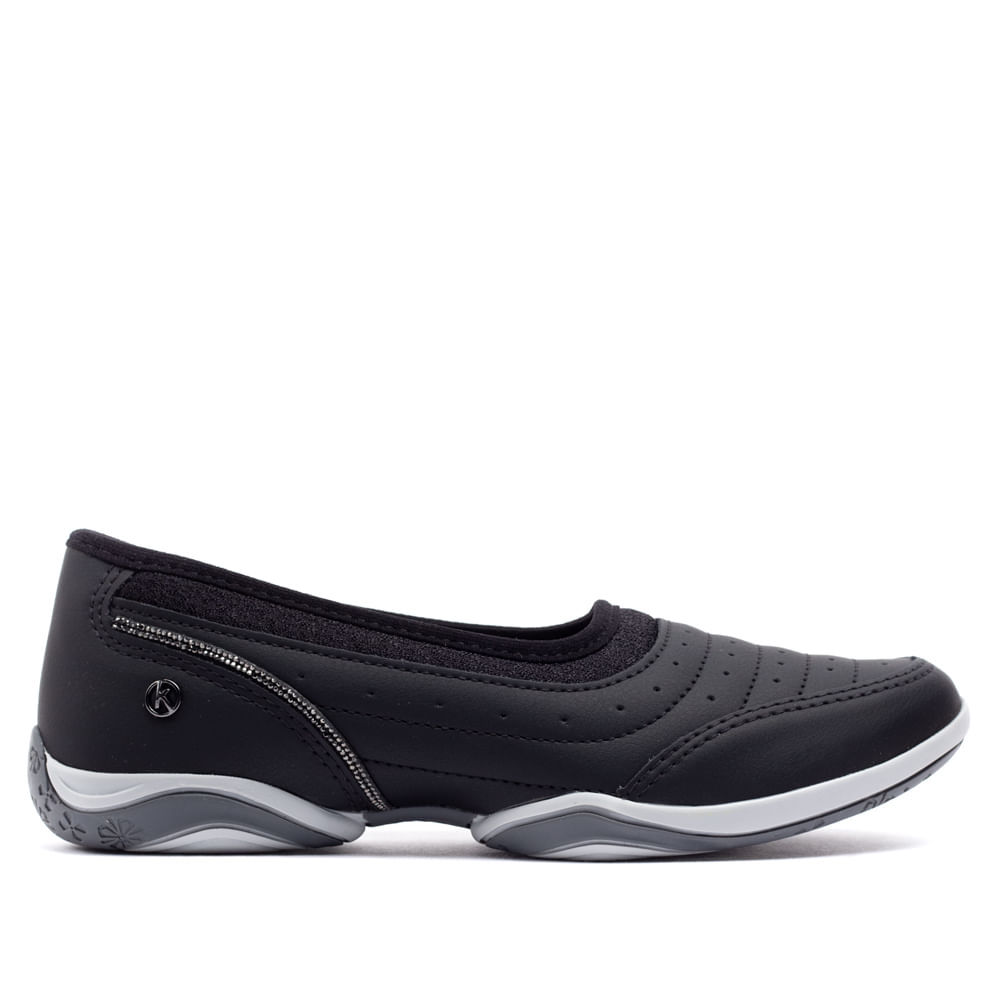 Sapatilha Feminina Kolosh com /detalhe em Strass Preto em Oferta na Shopee