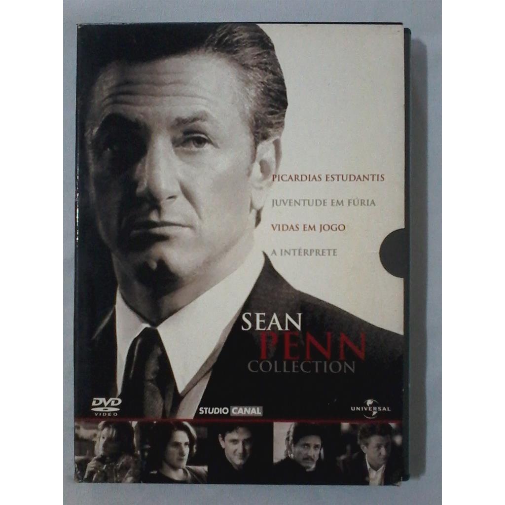 DVD Box  - Sean Penn - Collection - Picardias Estudantis, Juventude em Fúria, Vidas em Jogo e A Intérprete editora