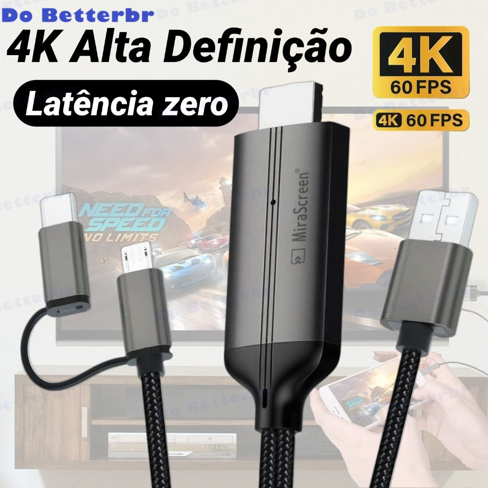 LD36 HDMI USB C Adaptador 4k 2 Em 1 Conversor Para Dispositivo Android Compatível Com, tipo-c, HD, zero latência-DB