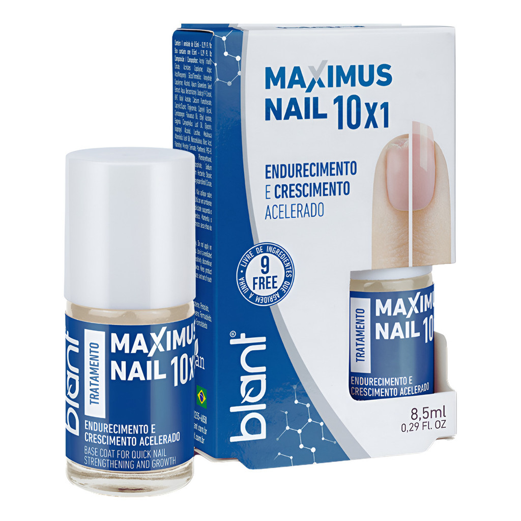Base Para Unhas Fracas Maximus Nail 10x1 Blant Hipoalergenic