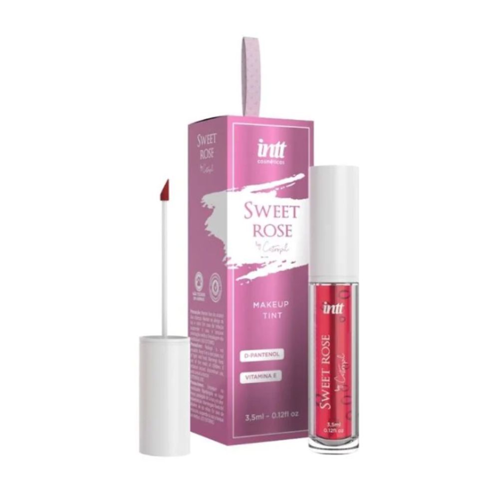 Sweet Rose Lip Tint Hidratante - Uso Lábios e Corporal - 3,5ml em Oferta na Shopee