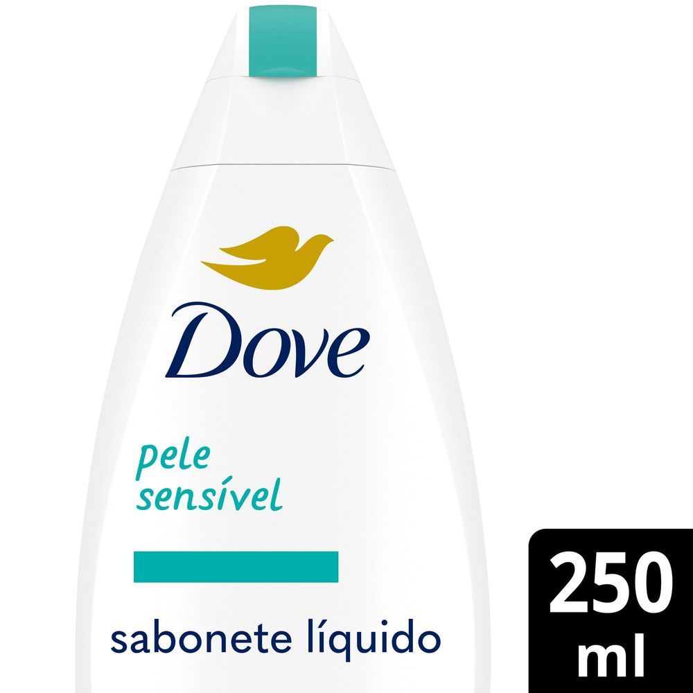 Sabonete Líquido Dove Pele Sensível 250ml em Oferta na Shopee