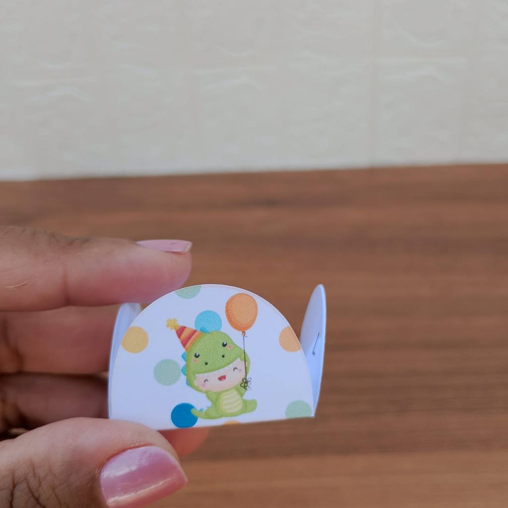 Forminhas para Doces Personalizadas DINO BABY DINOSSAURO| Brigadeiro | Festa Aniversário Infantil