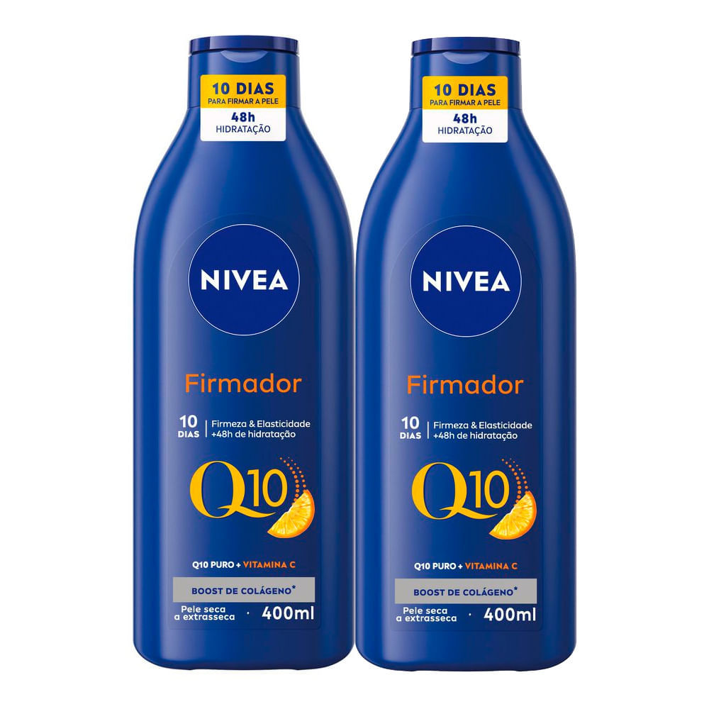 Kit 2 Loção Hidratante Nivea Firmador Q10 + Vitamina C Pele Seca a Extrasseca 400ml em Oferta na Shopee
