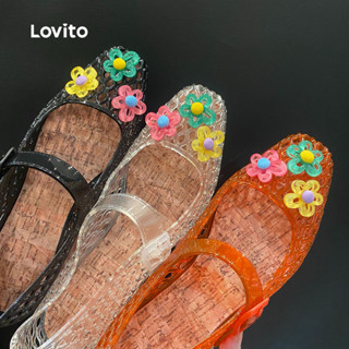 Lovito  Sandálias Planas Coloridas Elegantes para Mulheres LFA109033 em Oferta na Shopee