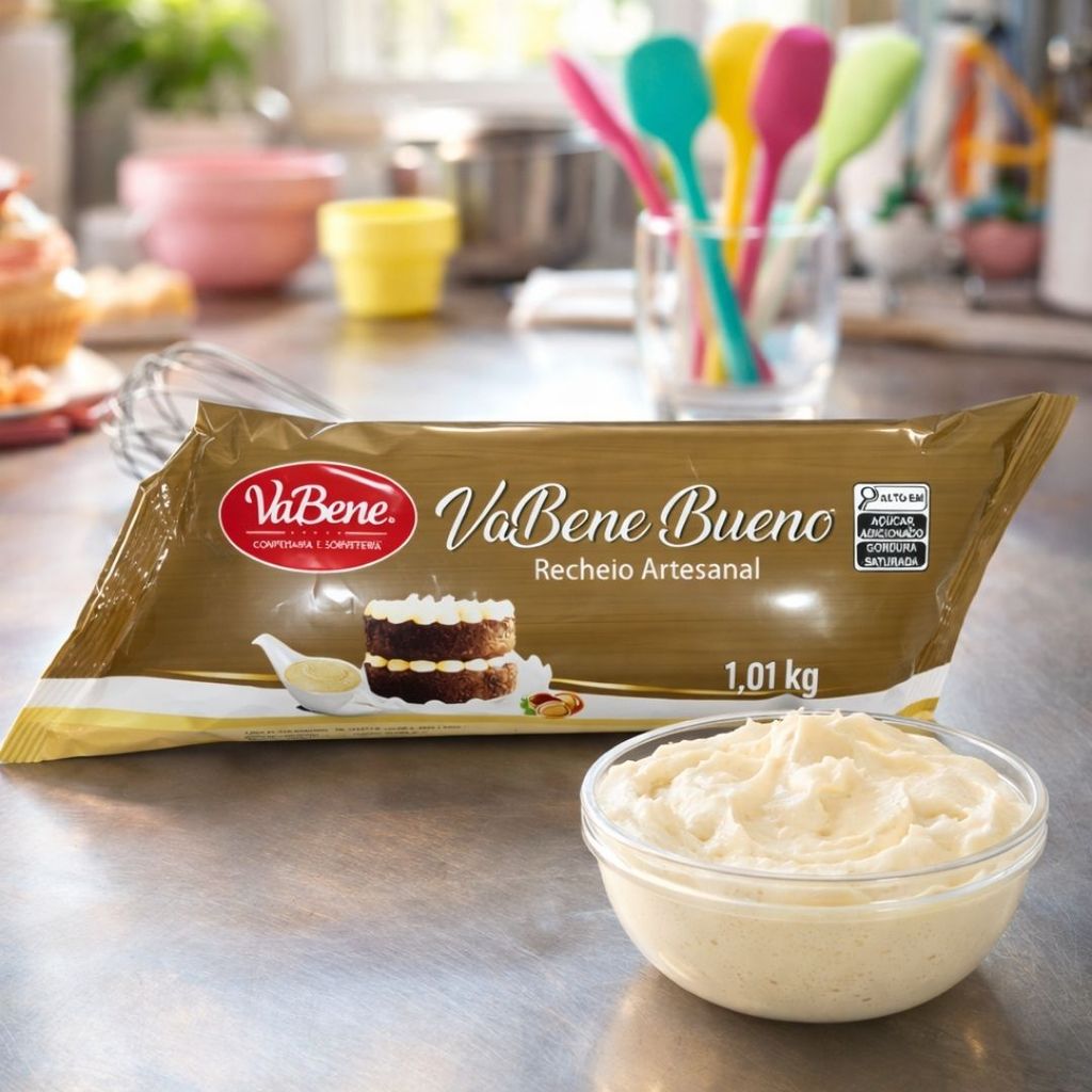 RECHEIO ARTESANAL CREME BUENO 1,01KG VABENE (CHOCO) · foto 2