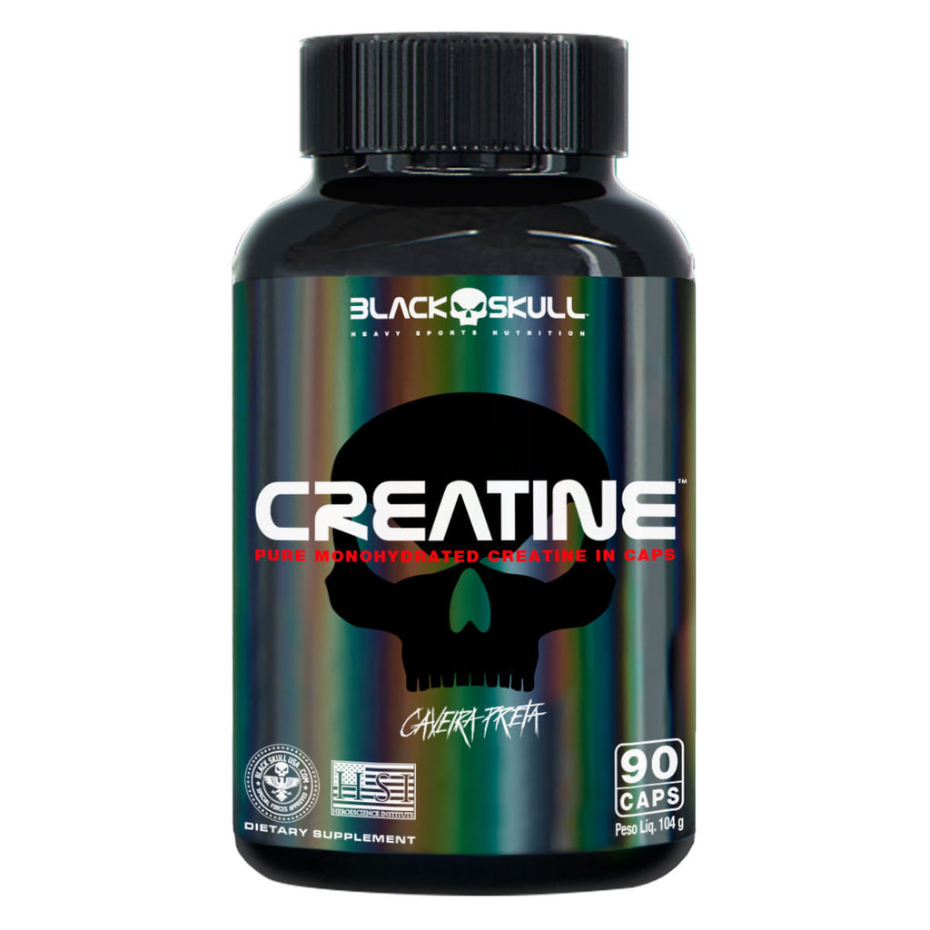 Creatine Caps - Black Skull em Oferta na Shopee