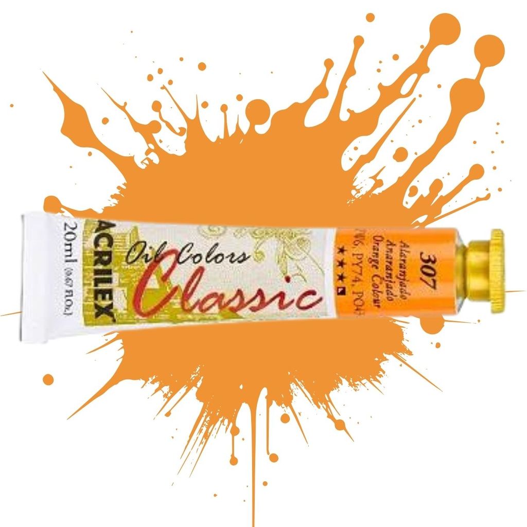 Tinta Oil Colors 20ml 307 - Alaranjado