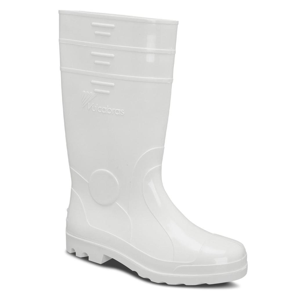 Bota de Borracha Impermeável PVC Cano Longo Branco BPCL11 - Vulcabras