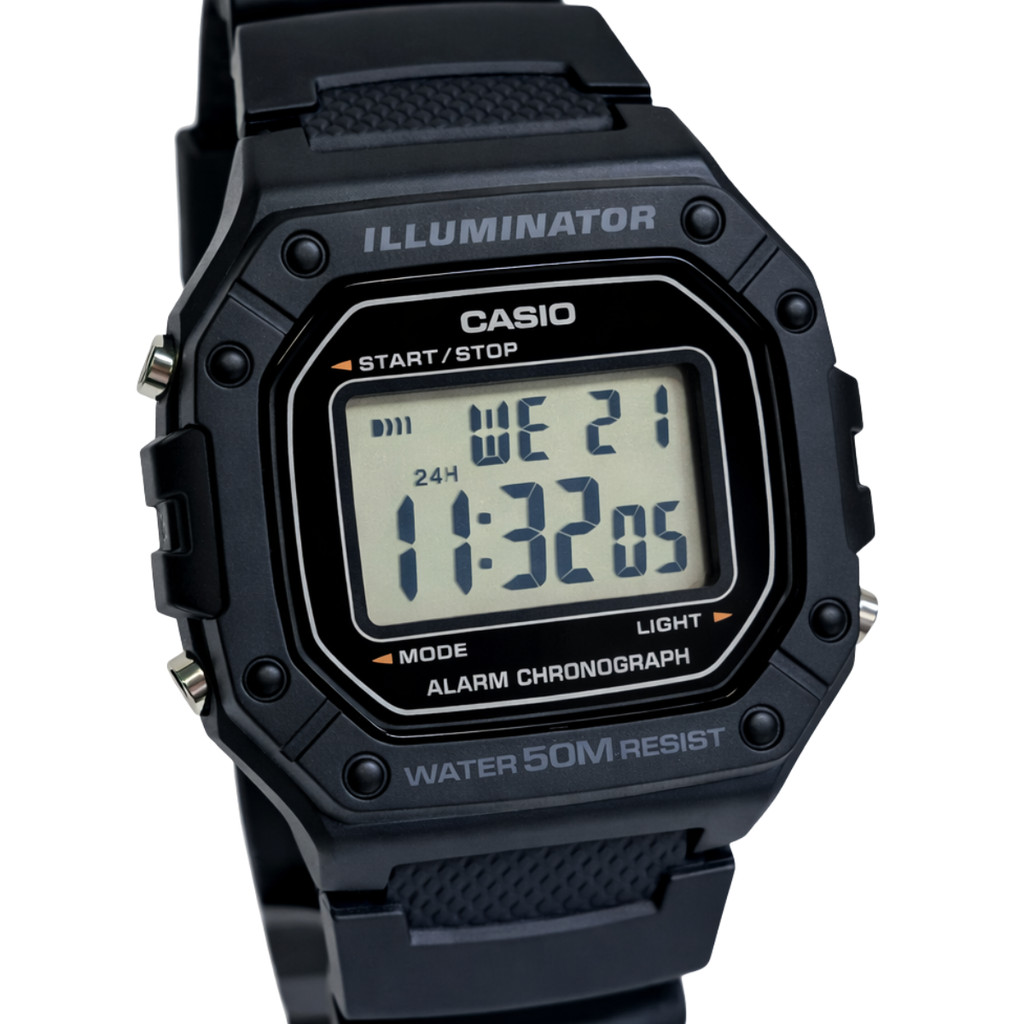 Relógio Casio Digital Esportivo Masculino Preto W-218H-1AVDF em Oferta na Shopee