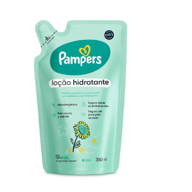 Loção Hidratante para o Corpo Pampers Girassol Refil  350ml
